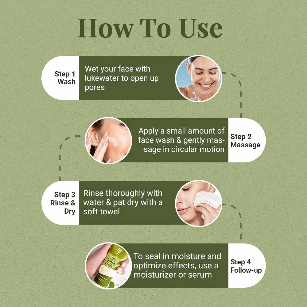 7 - Nuuv Essentials Tulsi & Green Tea Face Wash,  100 ml  for Acne Prone Skin 