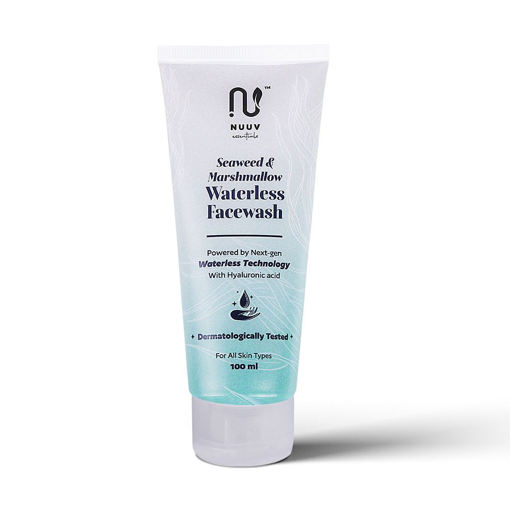1 - Nuuv Essentials Seaweed & Marshmallow Waterless Face Wash,  100 ml  for All Skin Types 