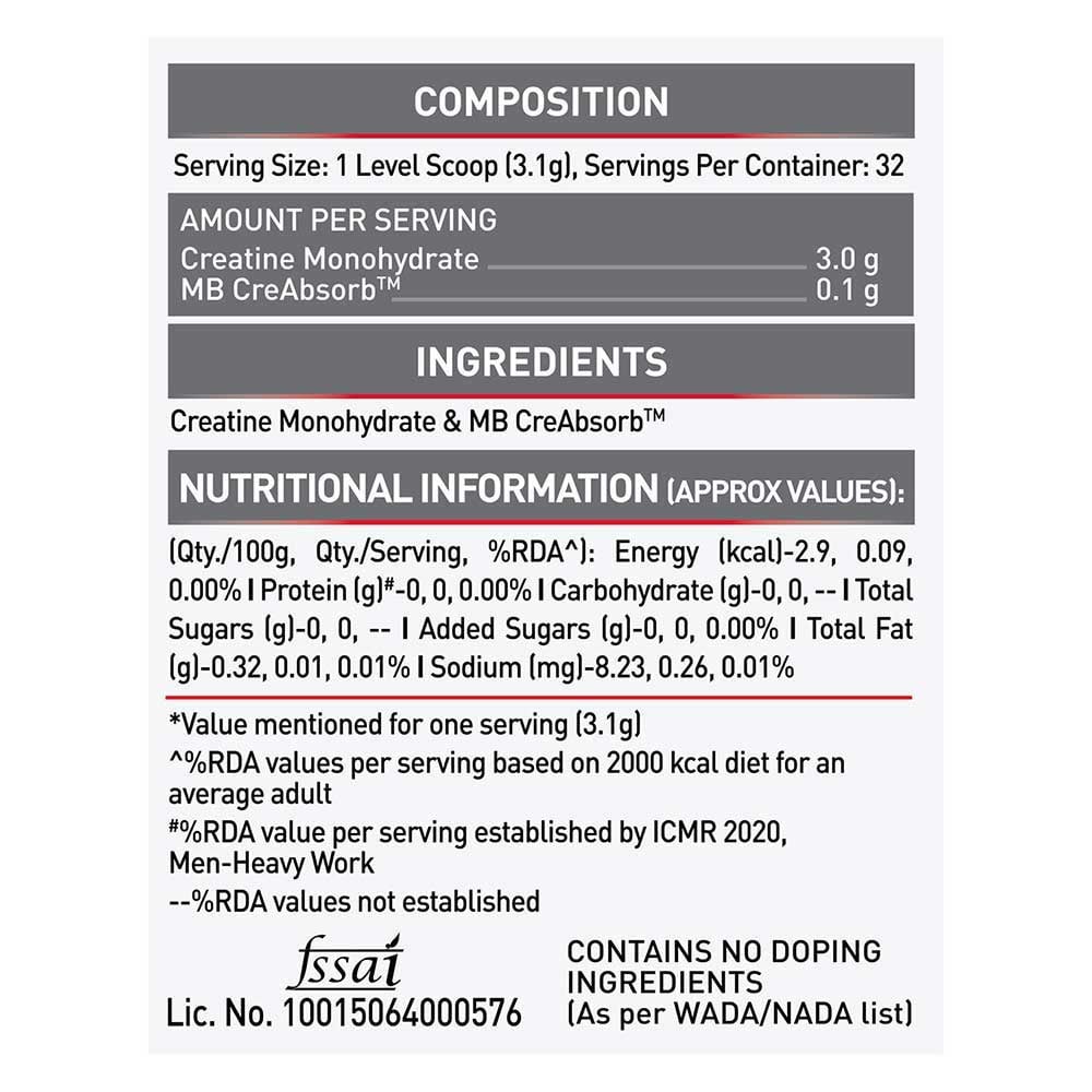Biozyme Gold Whey 1 kg & Creatine 100g Combo
