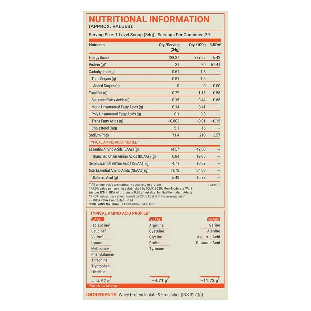 9 - Fuel One Whey Iso-Max Powder,  2.2 lb  Unflavoured 