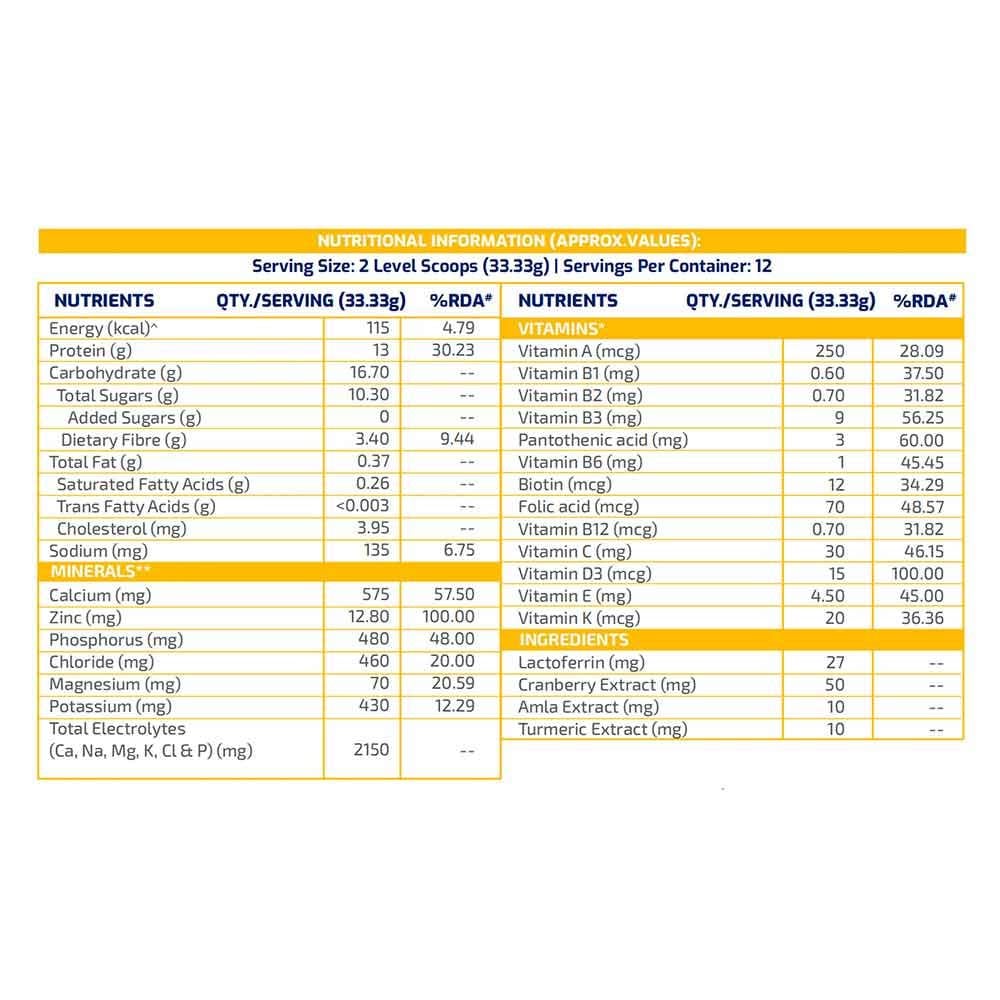 4 - Supermilk Height+ Unsweetened 13+ y Boys Personalized Protein and Nutrition Drink Mix,  400 g  Creamy Vanilla