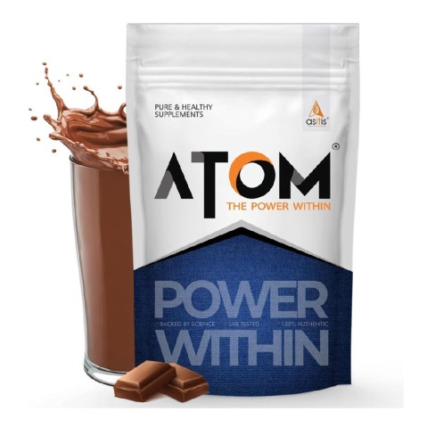 1 - AS-IT-IS Nutrition ATOM PWR Whey Protein,  2.2 lb  Double Rich Chocolate 