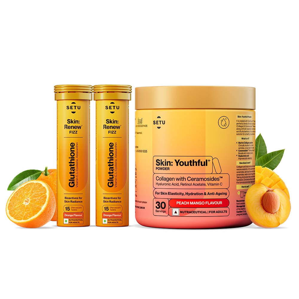 1 - Setu Skin: Renew Fizz & Skin: Youthful Combo,  Orange & Peach Mango  2 Piece(s)/Pack 