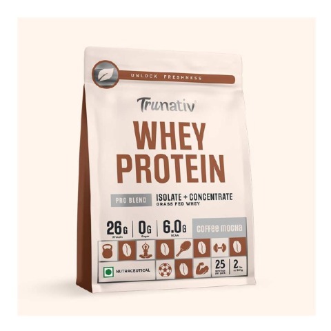 1 - TruNativ Pro Blend Whey Protein,  2 lb  Coffee Mocha 
