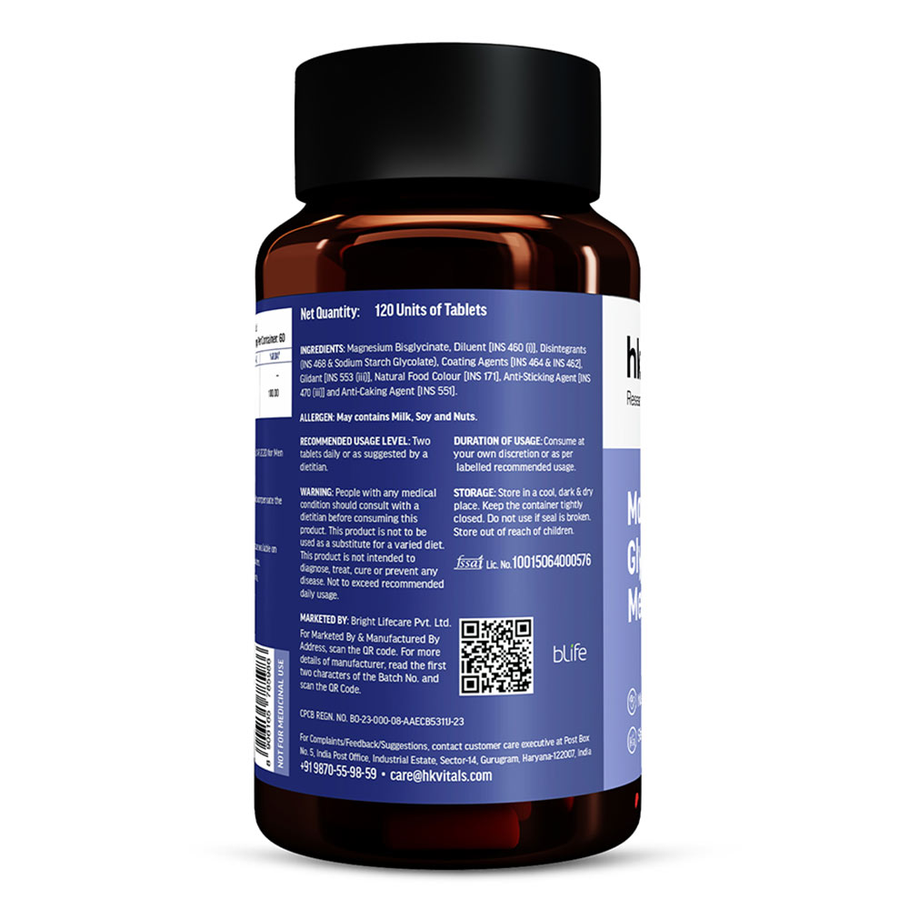 11 - HK Vitals Magnesium Glycinate,  Men  120 tablet(s)