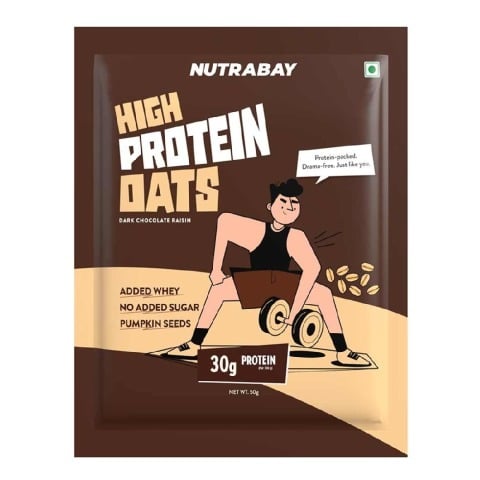 1 - Nutrabay High Protein Oats,  50 g  Dark Chocolate 