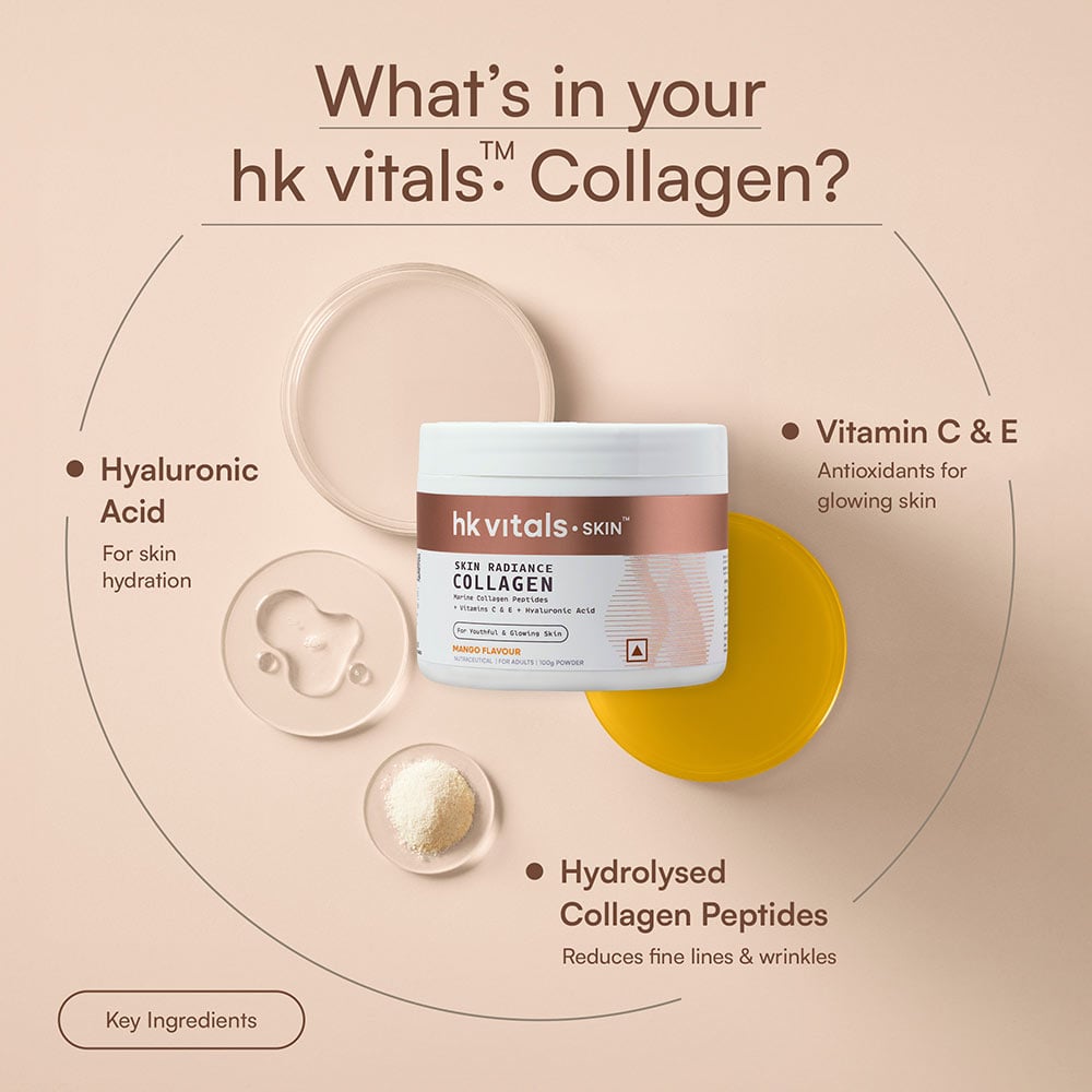 3 - HK Vitals Skin Radiance Collagen,  Marine Collagen  100 g  Mango