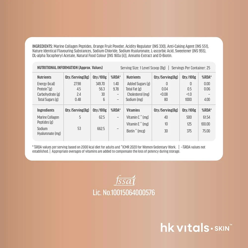 Skin Radiance Collagen 200 g Orange and 30 ml 5% Niacinamide Face Serum