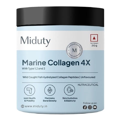 1 - Miduty Marine Collagen 4X,  210 g  Unflavoured 