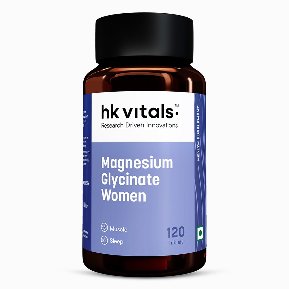 2 - HealthKart HK Vitals Magnesium Glycinate,  Unflavoured - Women  120 tablet(s) 