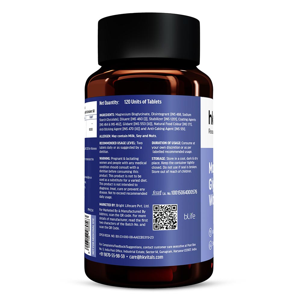 11 - HK Vitals Magnesium Glycinate,  Women  120 tablet(s)