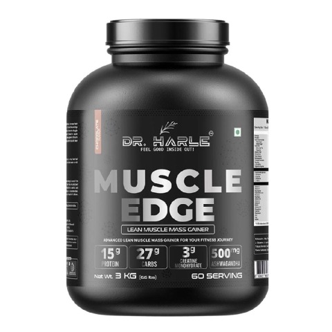 1 - DR. HARLE Muscle Edge Lean Muscle Mass Gainer, 6.6 lb Chocolate