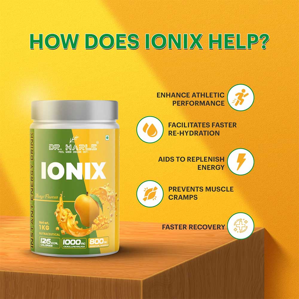 5 - DR. HARLE Ionix Isotonic Energy Drink,  2.2 lb  Mango 