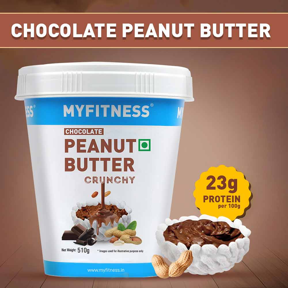 1 - Myfitness Chocolate Peanut Butter,  510 g  Crunchy 