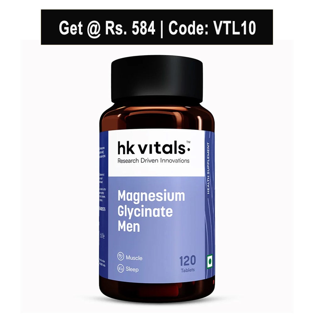 HK Vitals Magnesium Glycinate, Men 120 tablet(s)