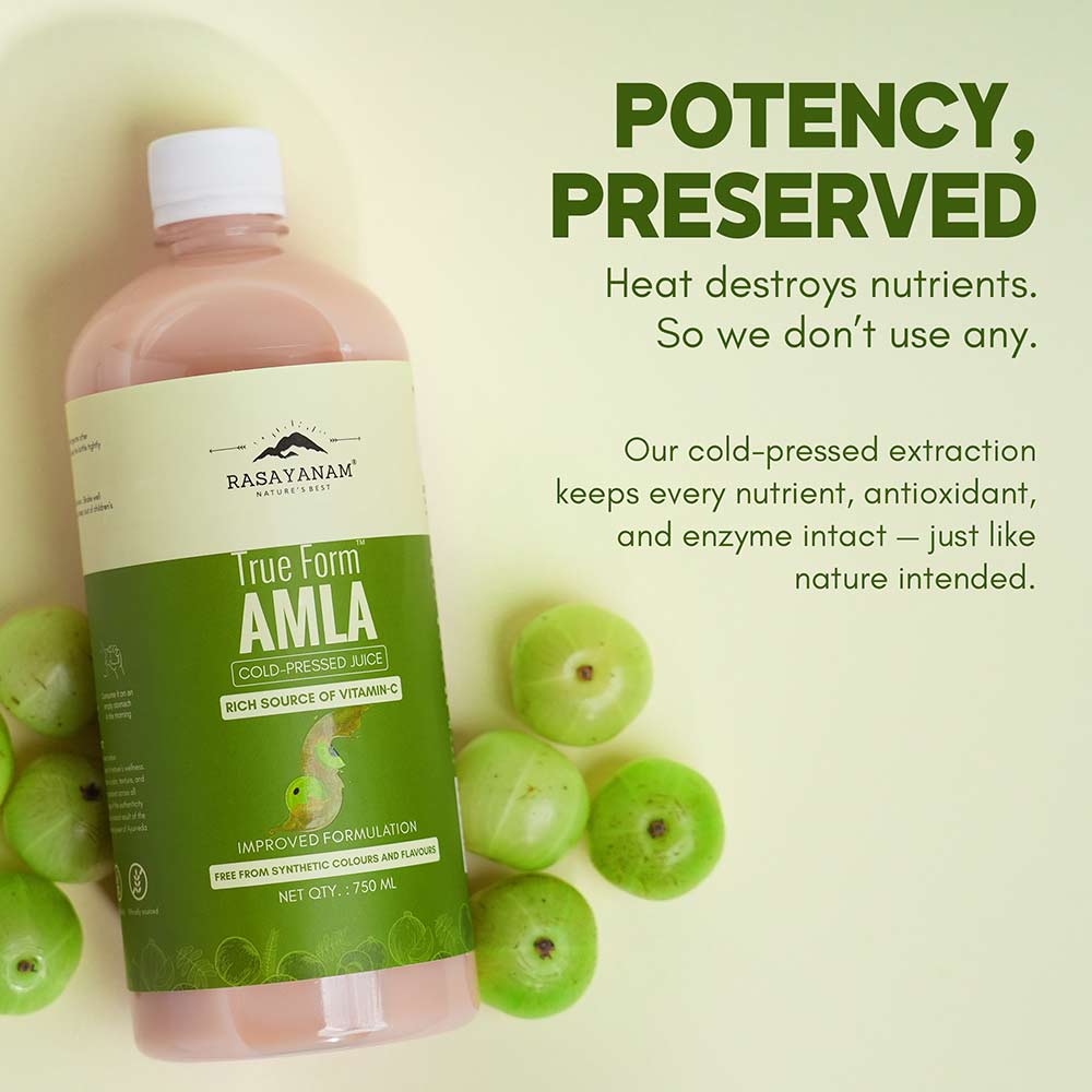 7 - Rasayanam Pure Amla Juice,  Natural  750 ml 