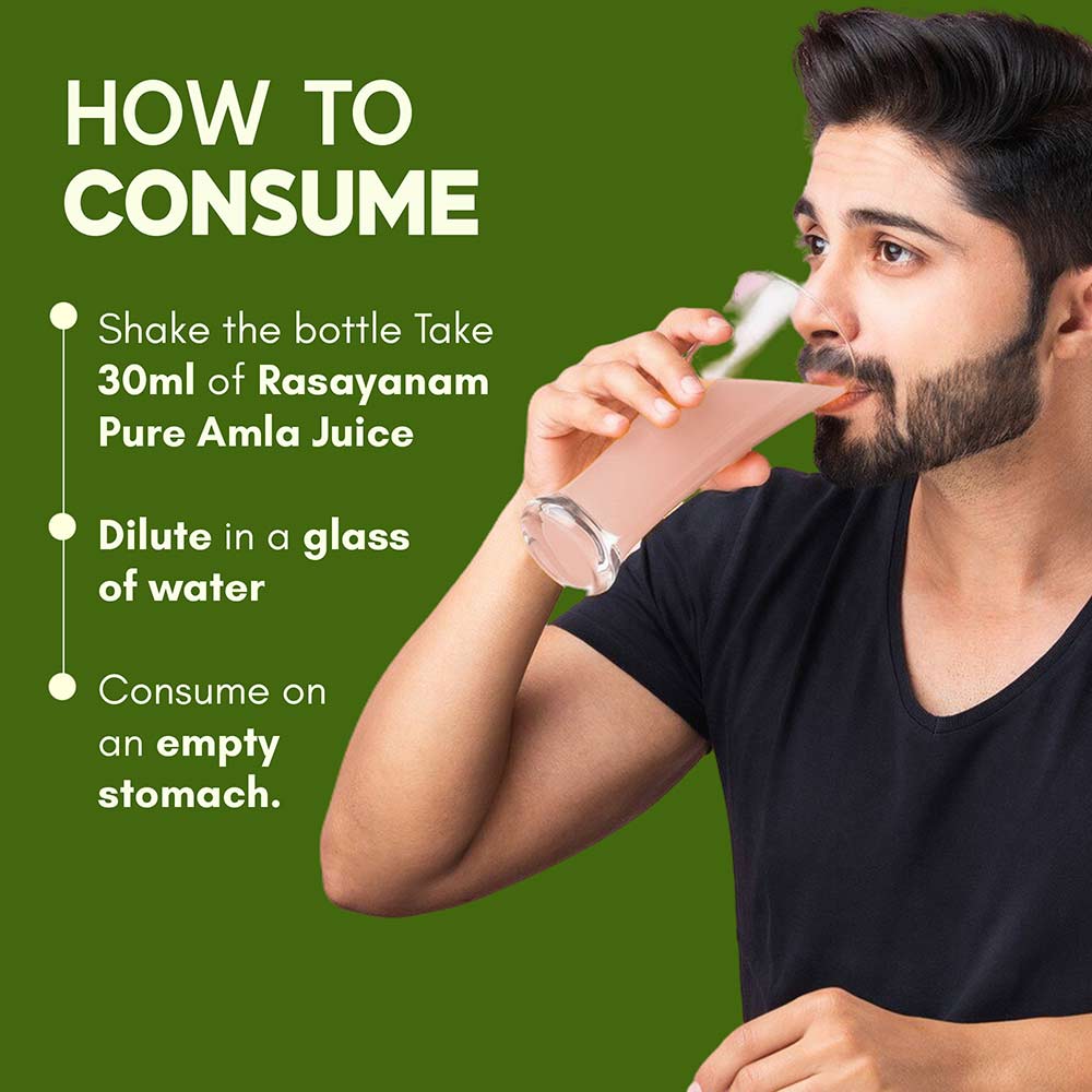 3 - Rasayanam Pure Amla Juice,  Natural  750 ml 