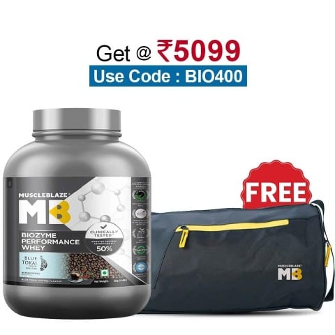 MuscleBlaze Biozyme Performance Whey,  4.4 lb  Blue Tokai Coffee 