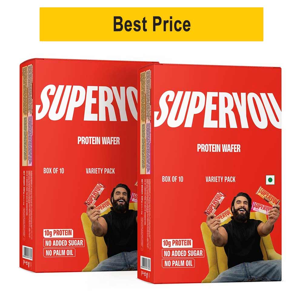 Superyou Protein Wafer Bar,  10 bar(s)  Assorted (Pack of 2) 