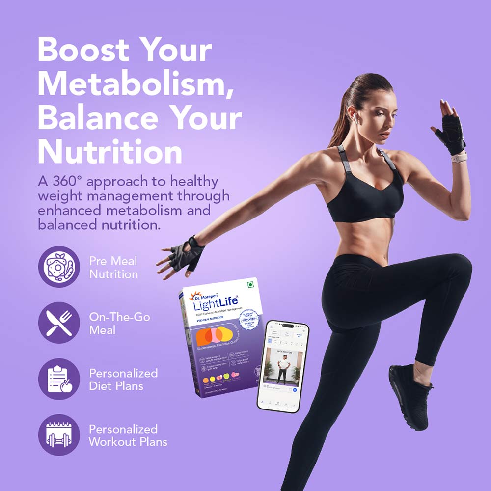 2 - Dr. Morepen LightLife Pre-Meal Nutrition,  10 sachets/pack  Assorted (Pack of 6) 