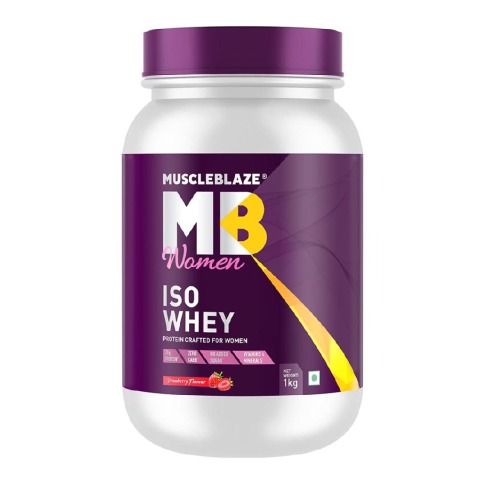 6 - MuscleBlaze Iso-Whey Women Protein OP,  2.2 lb  Strawberry 