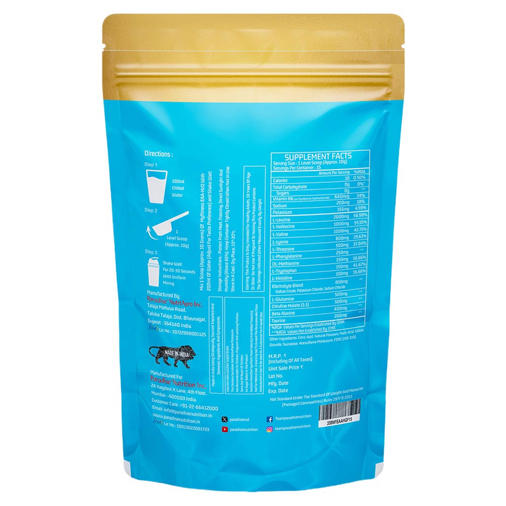 6 - Myfitness EAA-H2O,  Grapefruit  0.33 lb  15 Servings 