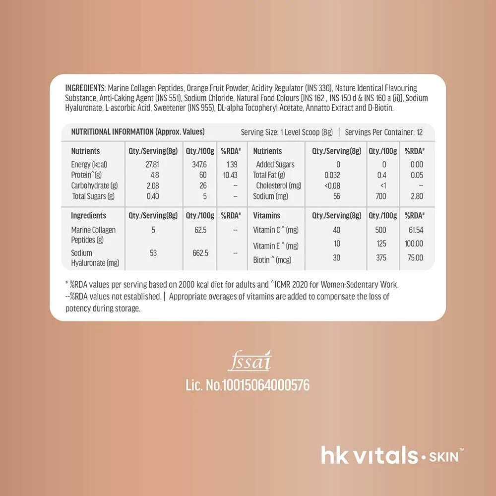 HK Vitals Skin Radiance Collagen 100 g Orange & Watermelon Combo