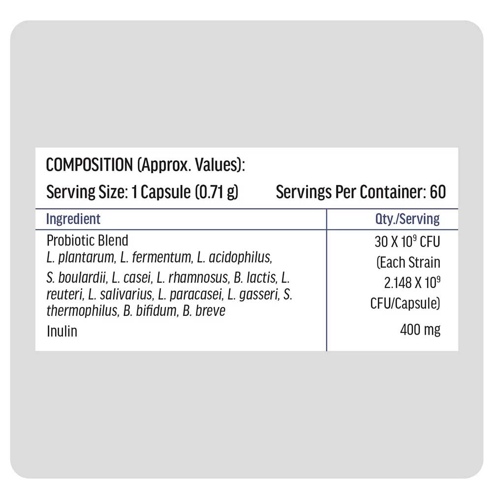 HK Vitals Pre and Probiotics 60 Caps - Pack Of 2
