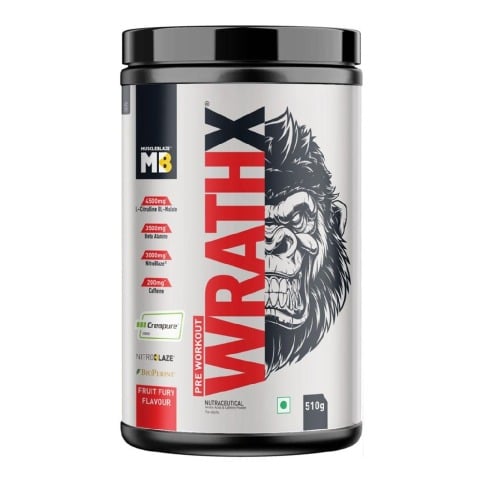MuscleBlaze Pre Workout WrathX,  1.12 lb  Fruit Fury 