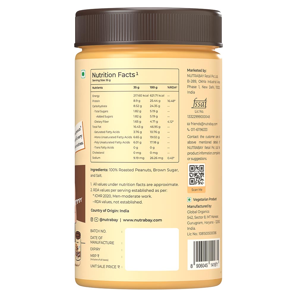7 - Nutrabay Foods Original Peanut Butter,  750 g  Creamy 