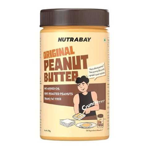 1 - Nutrabay Foods Original Peanut Butter,  750 g  Crunchy 
