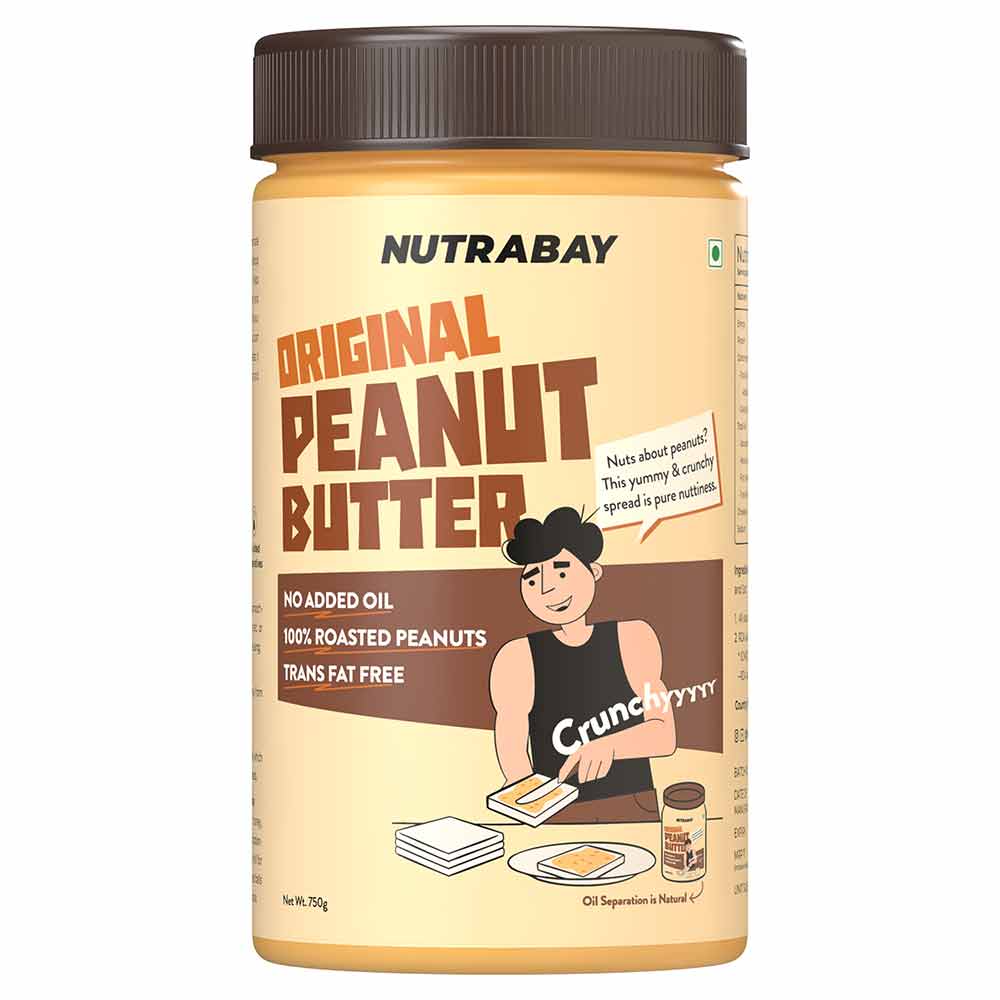 1 - Nutrabay Foods Original Peanut Butter,  750 g  Crunchy 
