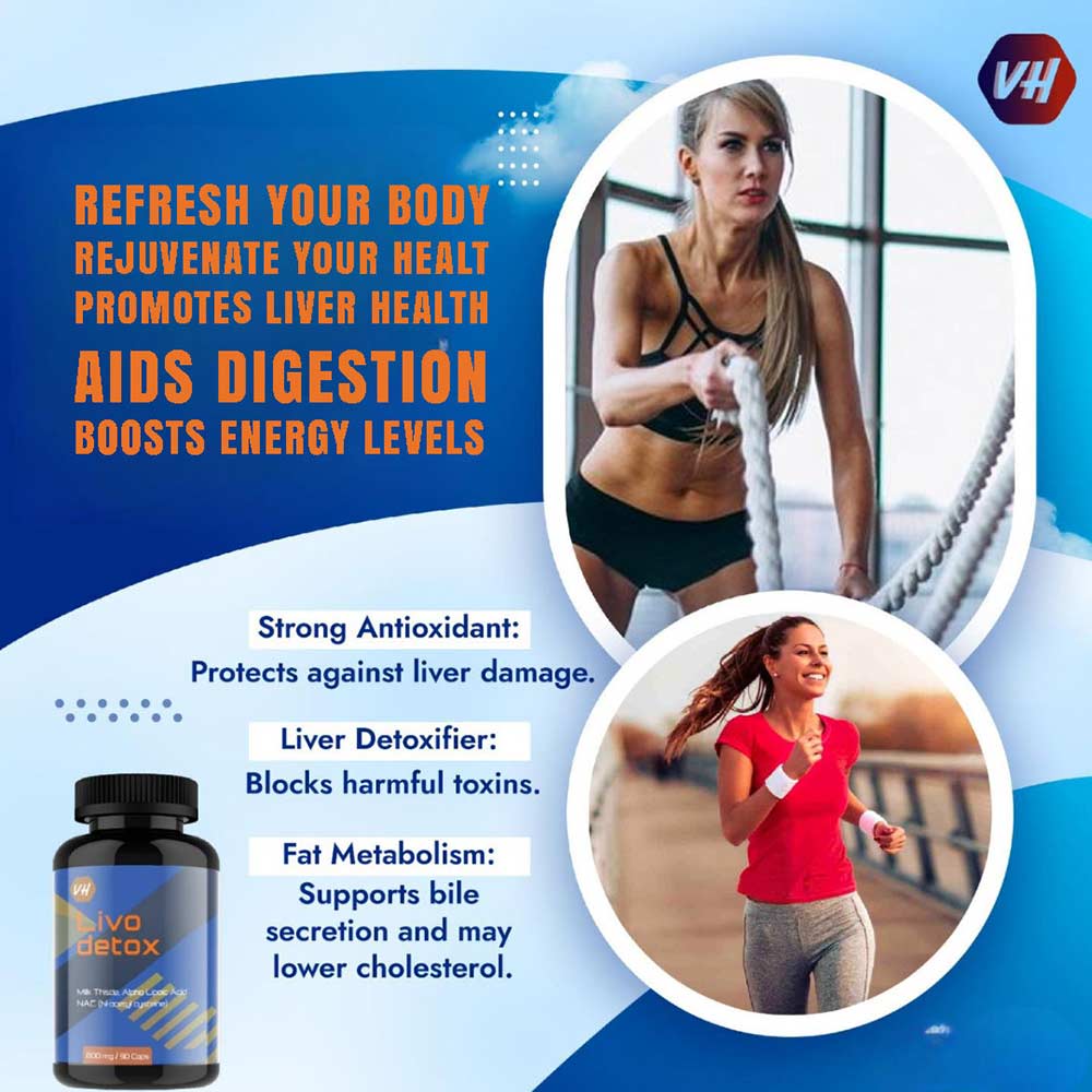 4 - Vitaminhaat Livo Detox,  90 capsules 