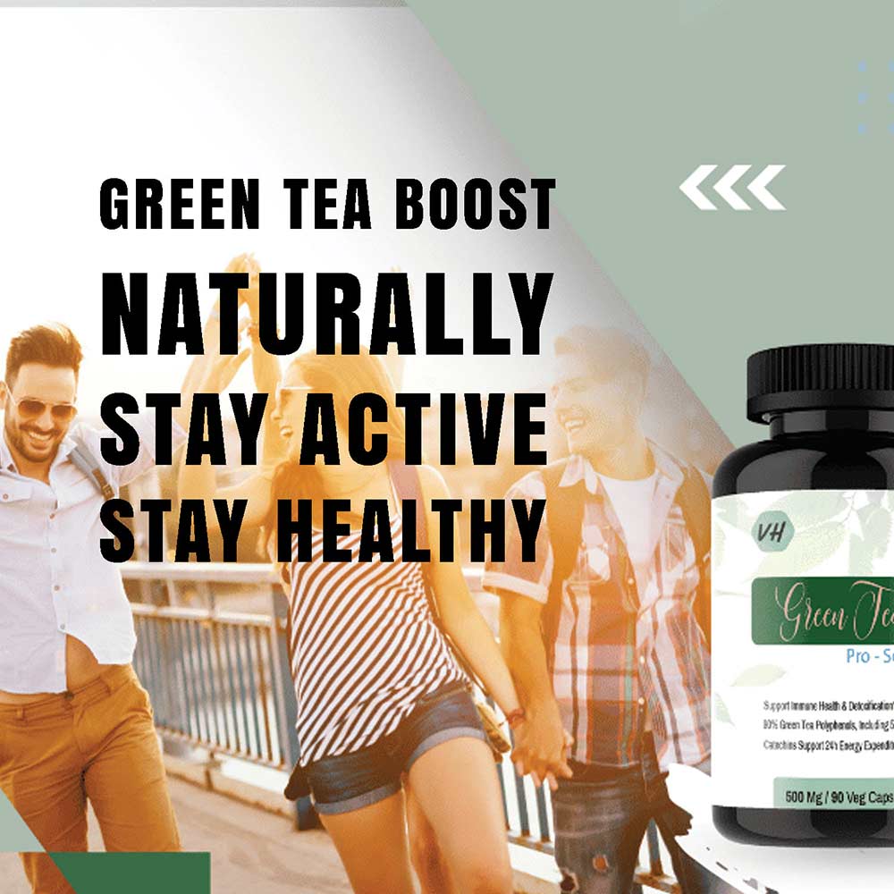 3 - Vitaminhaat Green Tea 90%,  90 capsules  Natural 