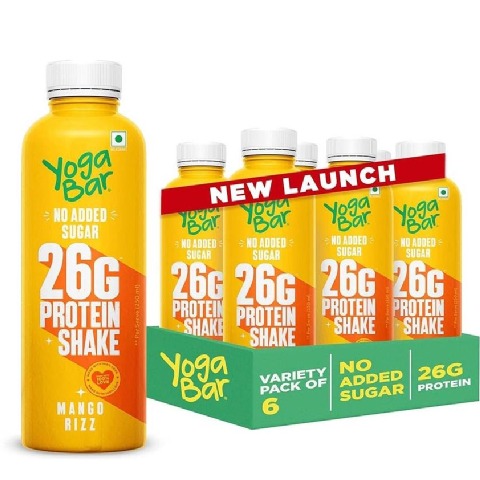 1 - Yogabar 26g Protein Shake,  6 Piece(s)/Pack  Mango Rizz 