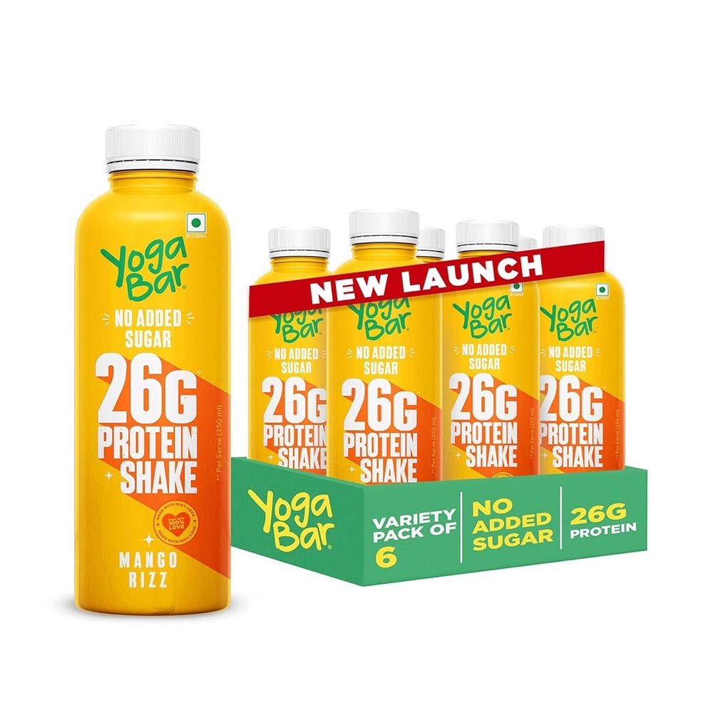 1 - Yogabar 26g Protein Shake,  6 Piece(s)/Pack  Mango Rizz 