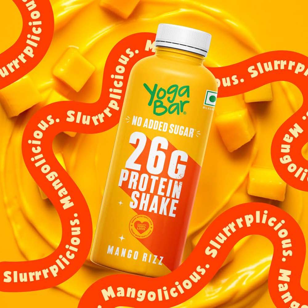 4 - Yogabar 26g Protein Shake,  12 Piece(s)/Pack  Mango Rizz 