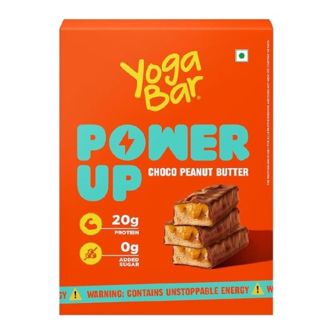 1 - Yogabar Power Up 20g Protein Bar,  10 bar(s)  Choco Peanut Butter 
