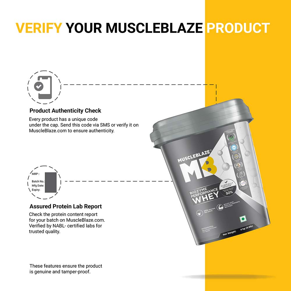 8 - MuscleBlaze Biozyme Performance Whey,  8.8 lb  Rich Chocolate