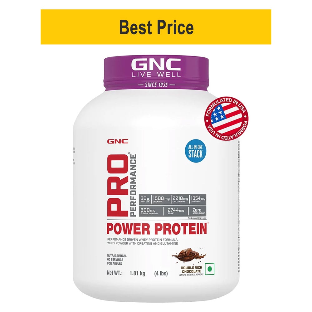 GNC Pro Performance Power Protein,  4 lb  Double Rich Chocolate 