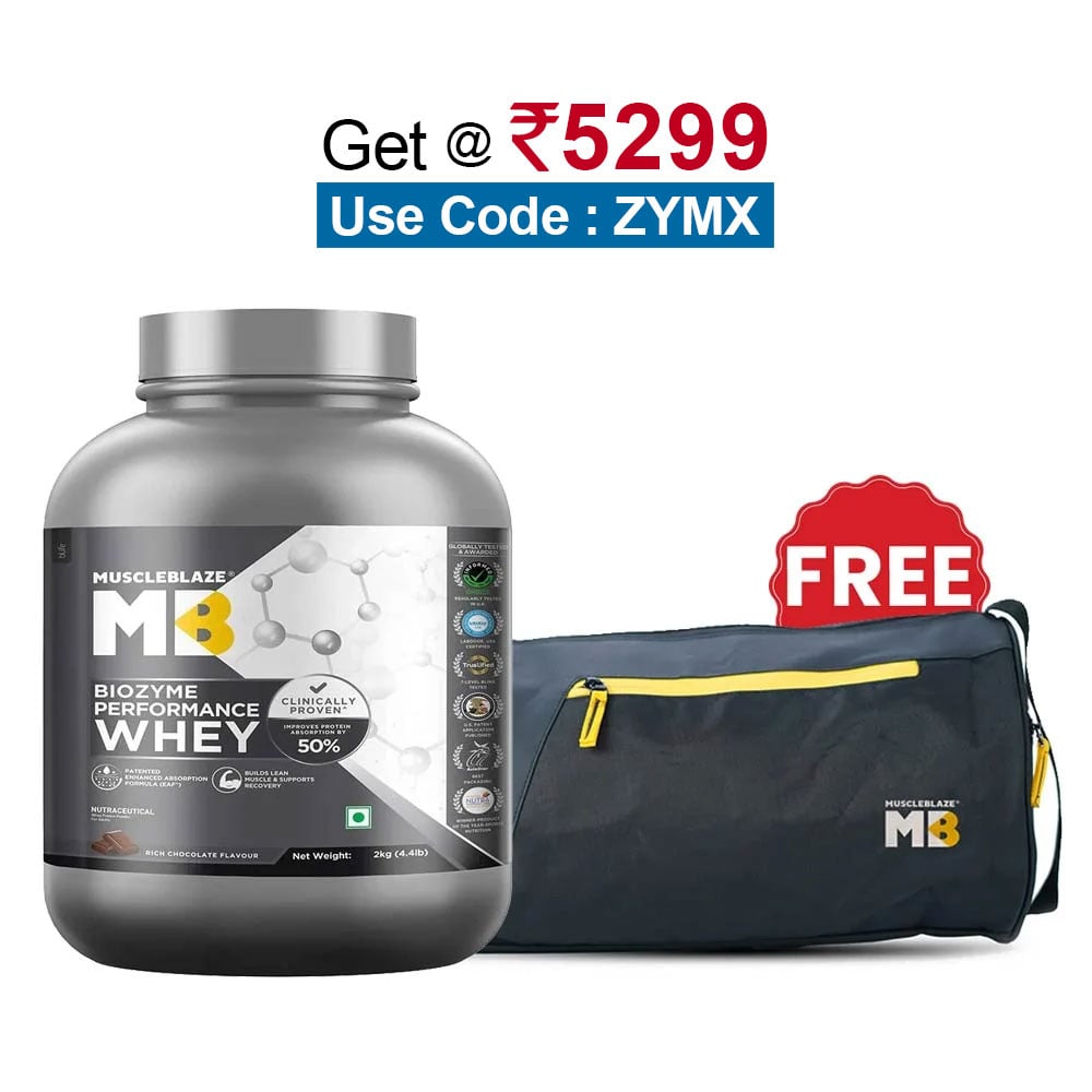 MuscleBlaze Biozyme Performance Whey,  4.4 lb  Rich Chocolate 