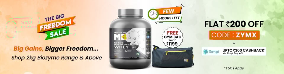 2kg and Above Bizoyme Whey Range | Flat 200 | Free GYM Bag | ZYMX | Last Call