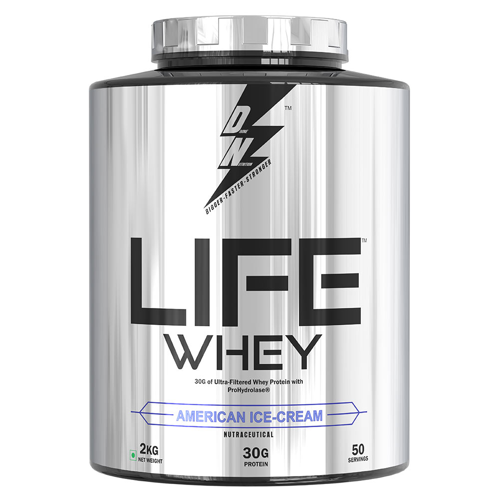 1 - Divine Nutrition Life Whey,  4.4 lb  American Ice-Cream 