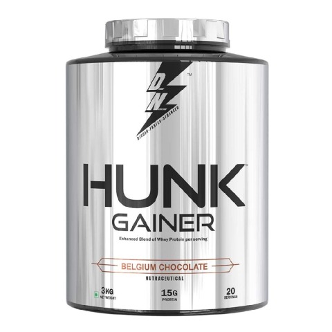 1 - Divine Nutrition Hunk Gainer,  6.6 lb  Belgium Chocolate 