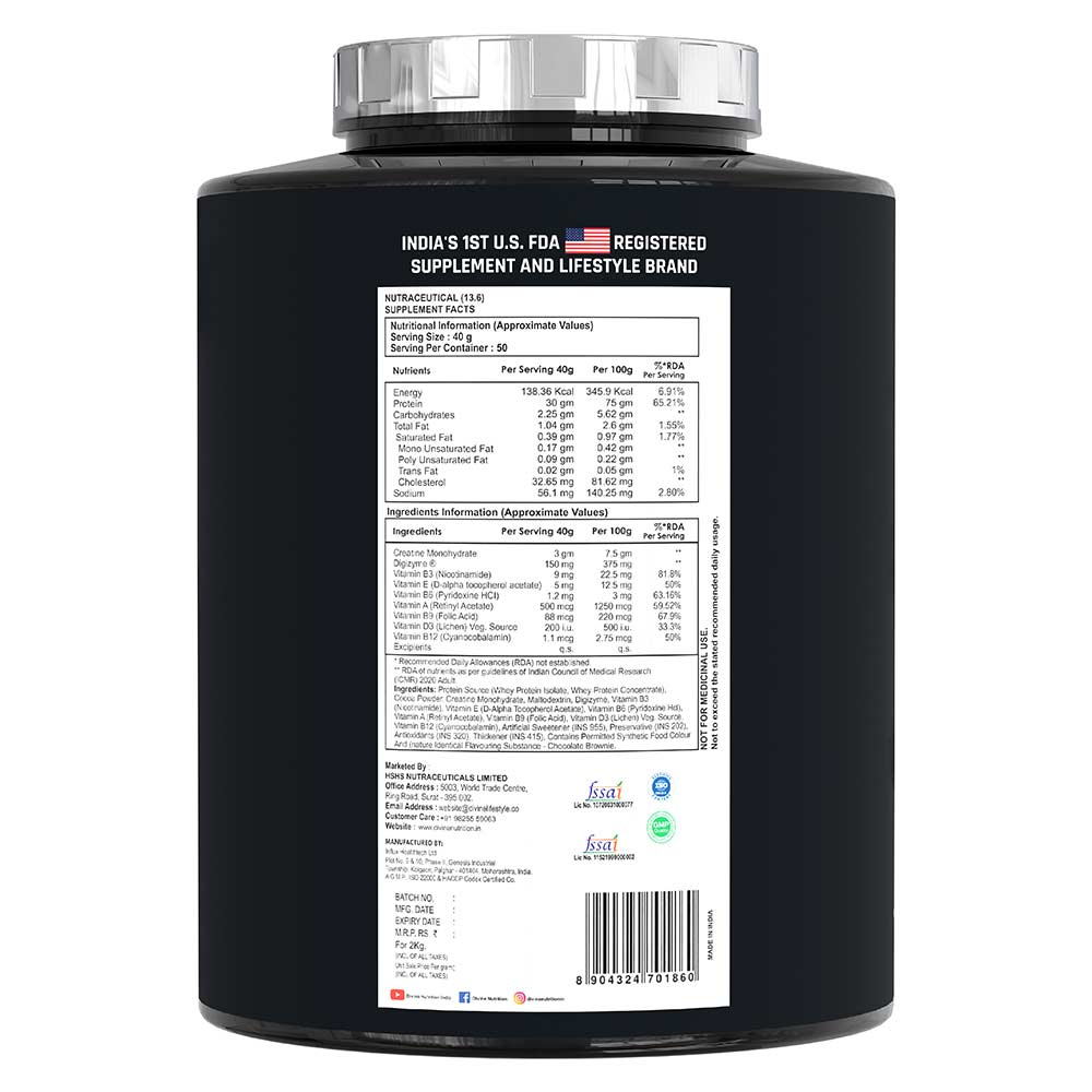 3 - Divine Nutrition Performance Series Nitramax,  4.4 lb  Chocolate Brownie 