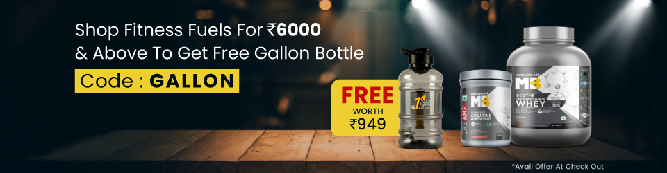 Order value Rs. 6000 and above to Get Free Gallon Bottle | GALLON