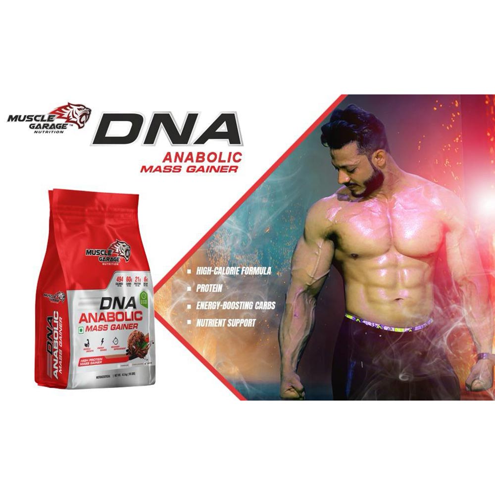 5 - Muscle Garage DNA Anabolic Mass Gainer,  9.9 lb  Choco Caramel 