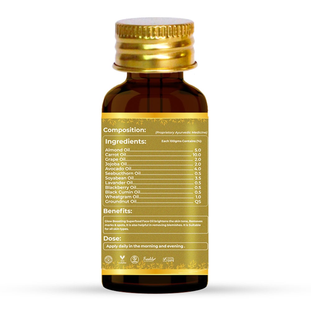 3 - Roopayur Glow Boosting Superfood Face Oil,  30 ml  for All Skin Types 