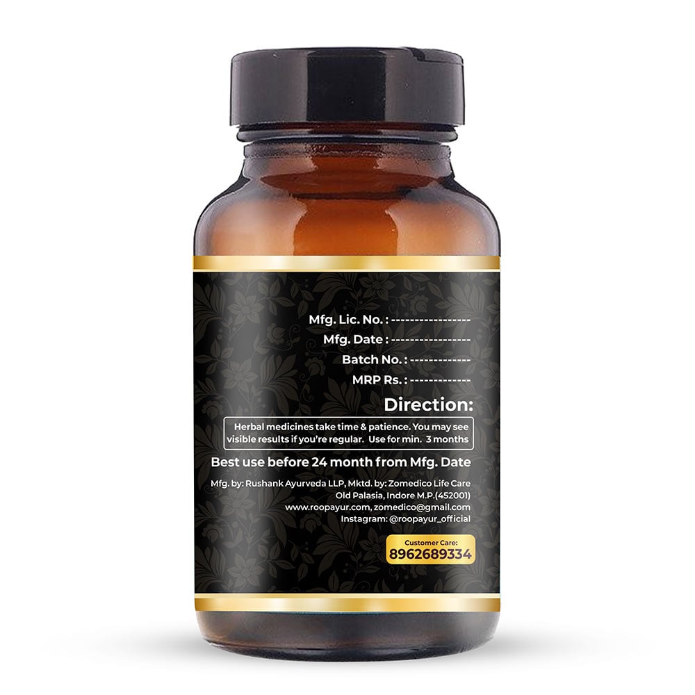 3 - Roopayur Biotin,  60 capsules  Unflavoured 