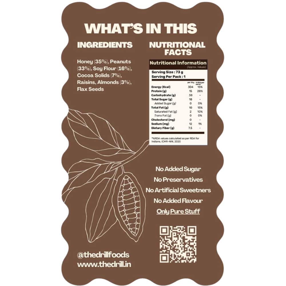 10 - The Drill Assorted Box,  10 bar(s)  2×Nutty Cocoa 15g, 2×Coffee Cocoa 15g, 2×Coffee Cocoa Bite 10g, 4×Tender Cocoa bite 10g 